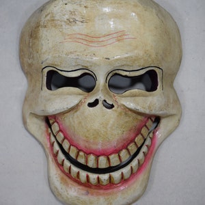 Large Wooden Skull Mask / Citipati Mask . 100 % Handmade from Nepal