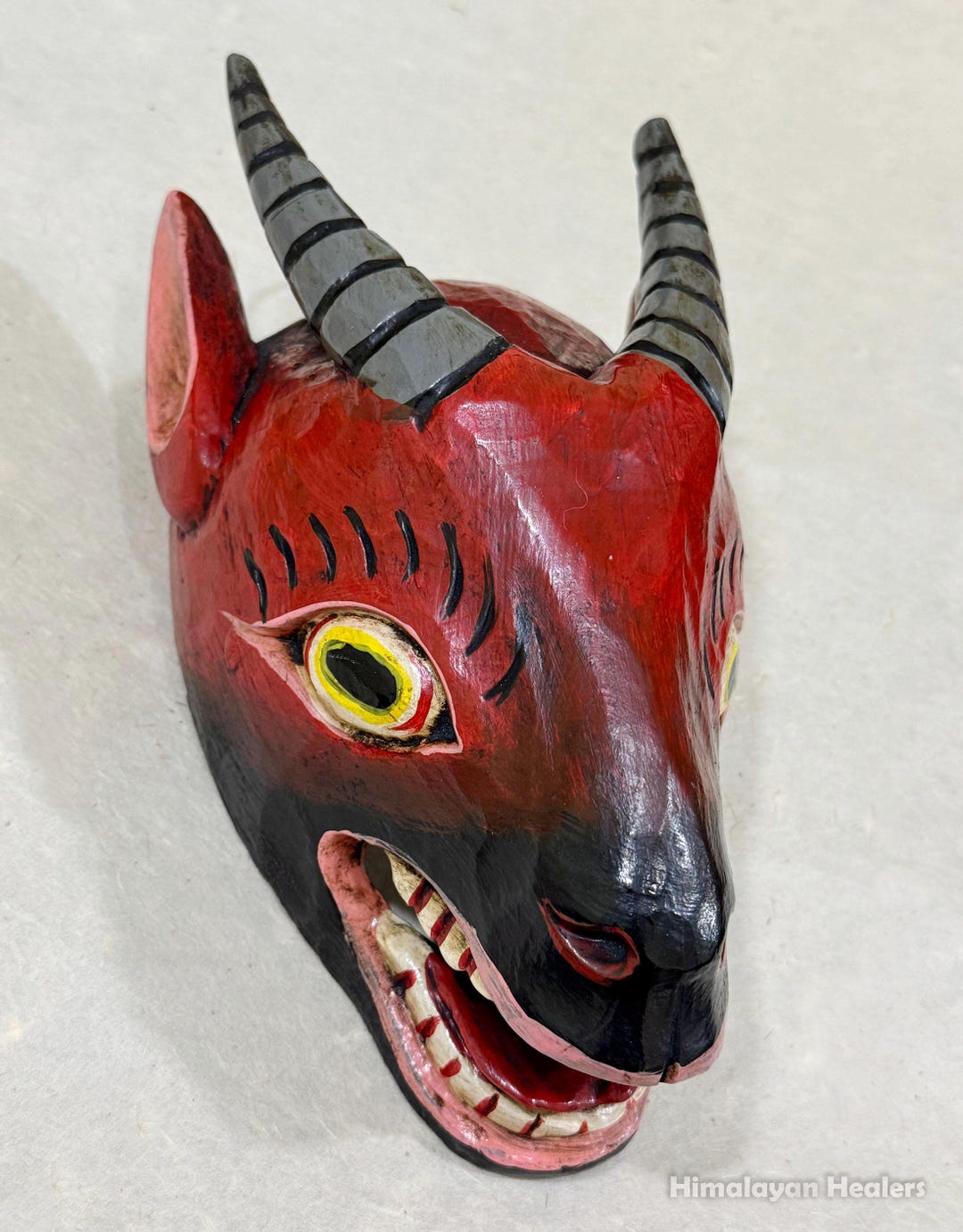 Goat Mask Ritual Wooden Tantric Tibetan Goat Mask. 100 % Hand-carved From Nepal - Etsy
