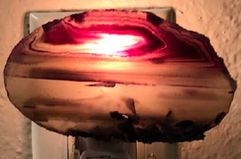 Agate Nightlight for nursery Update any of your rooms with soft agate lighting Free Gift with purchase soft light for baby/'s room