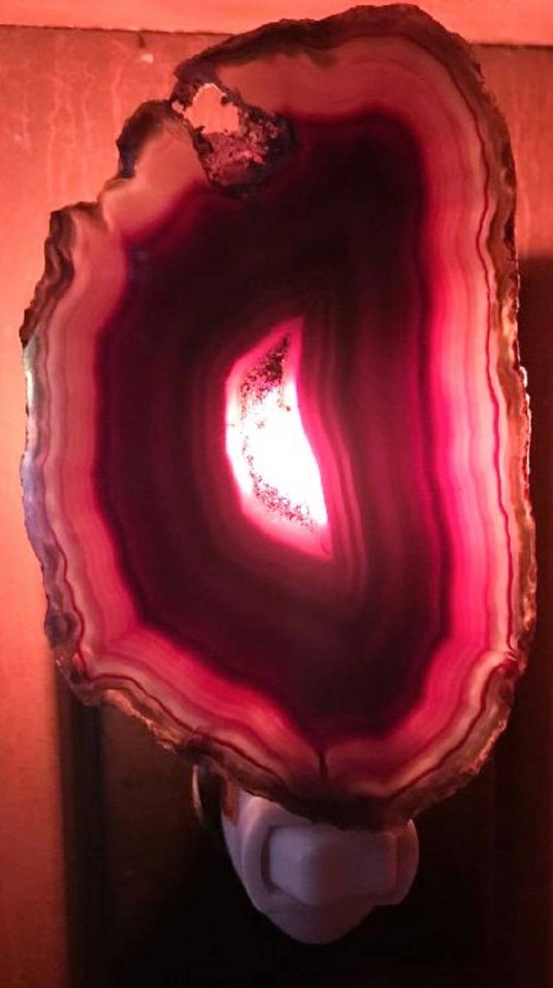 Agate Nightlight for nursery Update any of your rooms with soft agate lighting Free Gift with purchase soft light for baby/'s room