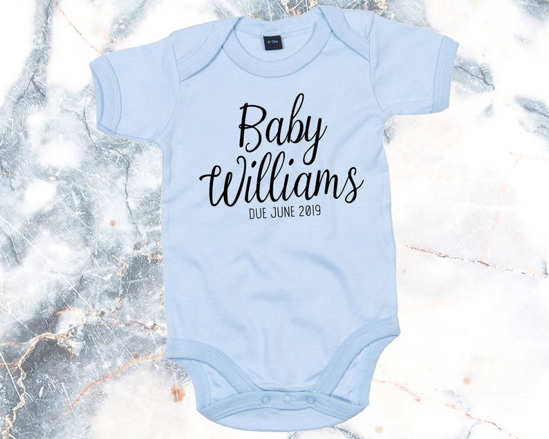 customisable baby grow