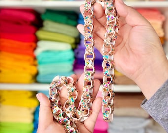 Sparkly Mini Chain Garland for Party and Holiday Decor