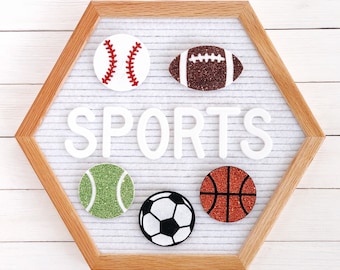 Sports Letter Board Icons and Accessories