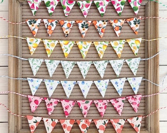 Fruit Pennant Mini Banners