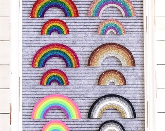 Rainbow Letter Board Icons and Accessories