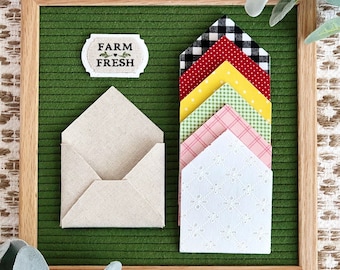 Farm Fresh Pocket and Interchangeable Liners, Tiered Tray and Home Decor, Farmhouse Decor
