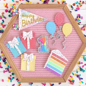 Birthday Essentials Letter Board Icons and Accessories