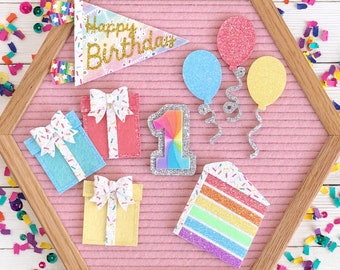 Birthday Essentials Letter Board Icons and Accessories