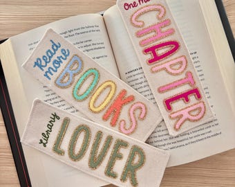 Sparkly Custom Saying Bookmark for Booklovers