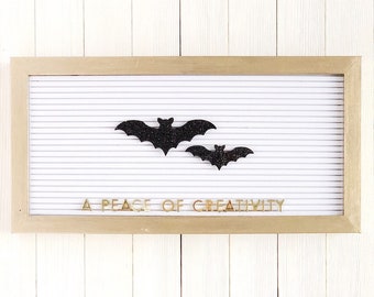 Bats Letter Board Icons / Halloween Letter Board Ornaments / Fall Letter Board Accessories / Set of 2