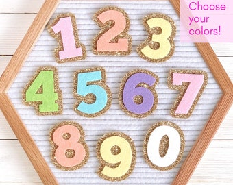 Custom Number Icons for Letter Boards | Made to Order | Choose your colors!