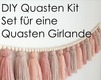 Kit de pompon DIY, tutoriel de pompon en fibre de macramé, Boho, pépinière, instructions en macramé, PDF