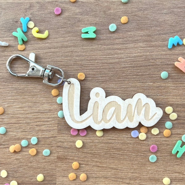 Personalized keychain for the start of school, keychain for school enrollment, keychain for kindergarten