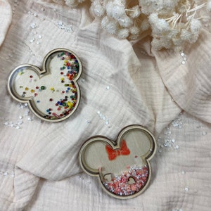 Craft set shaking ball pendant Mickey & Minnie