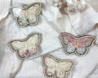 Craft kit: Butterfly shaker ball pendant