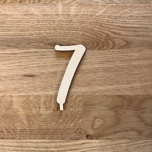Wooden number for personalized birthday plate with vase and candle, candle plate, birthday wreath