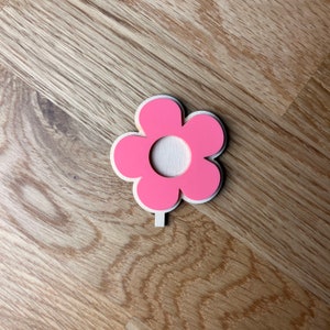 Flower motif plug for personalized birthday plate with vase and candle, candle plate, birthday wreath, table decoration