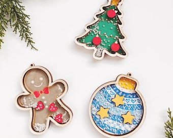 Christmas ornament craft kit, Christmas gift for children, children's craft idea, crafting with children