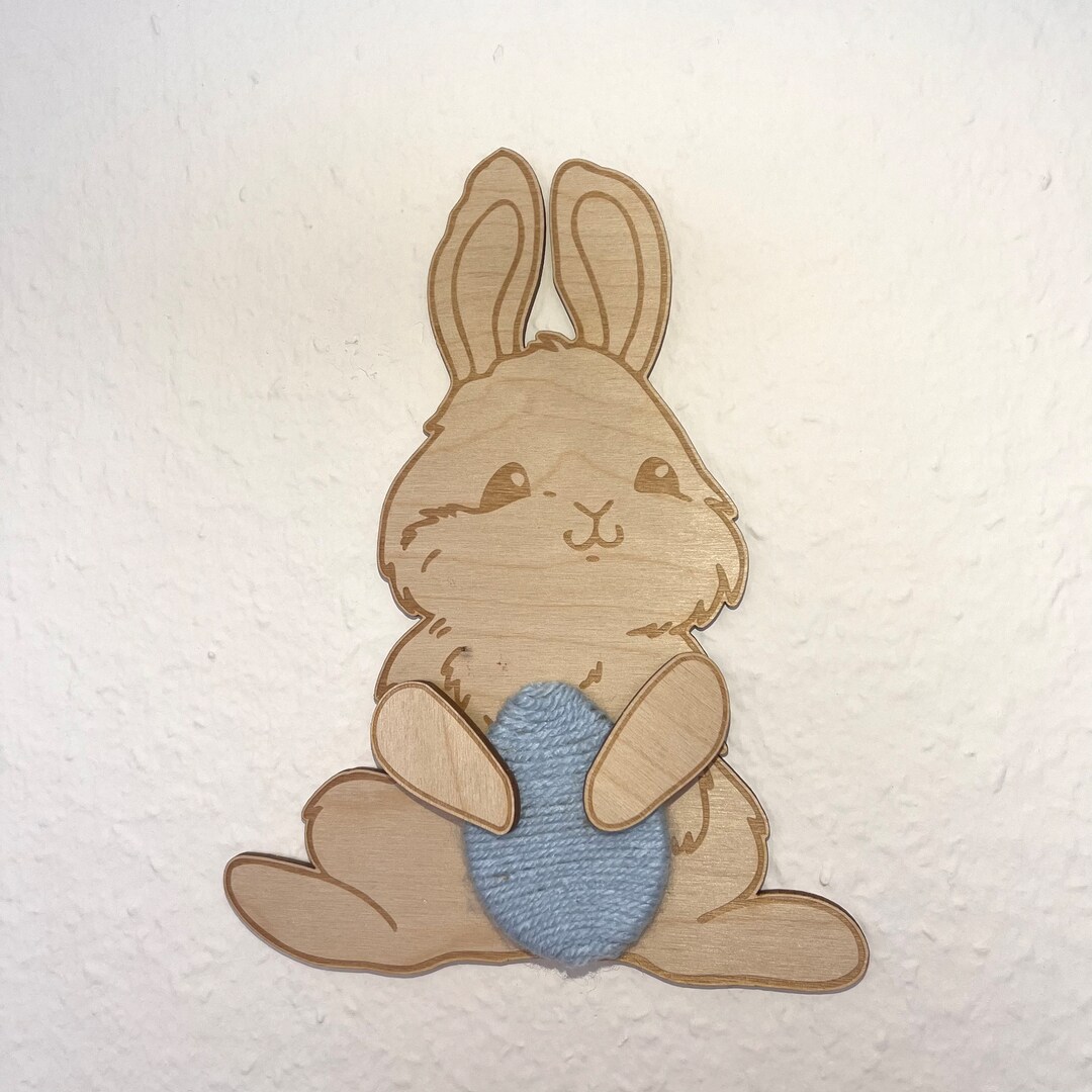 Do It Yourself Bunny With Egg, Crafts With Children, Easter Craft Idea