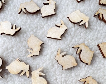 Scatter decoration bunnies, Easter decoration, wooden bunnies, table decoration, Easter table decoration, gift decoration