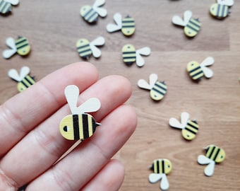 Scatter decoration bees, wooden bees, table decoration, birthday table decoration, gift decoration