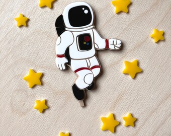 Astronaut motif topper made of acrylic glass for personalized birthday plates with vase and candle, candle plates, birthday wreaths, table decorations