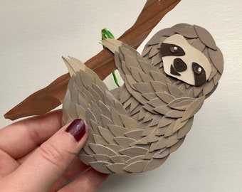 Three-toed Sloth Ornament