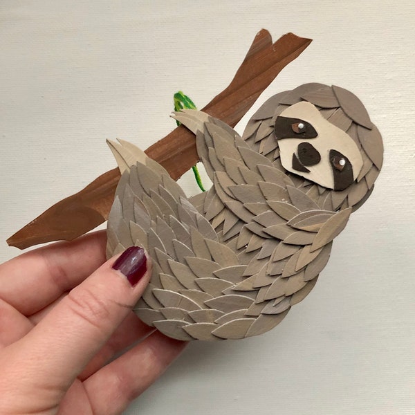 Three-toed Sloth Ornament