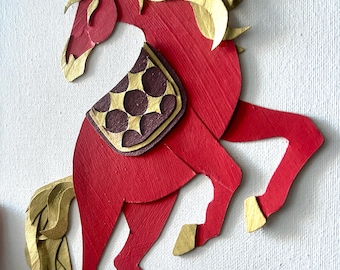 12” x 9” Año del Caballo