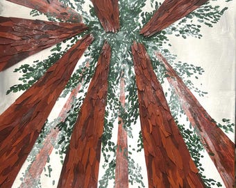 Arboleda de secuoyas de 20” x 16”