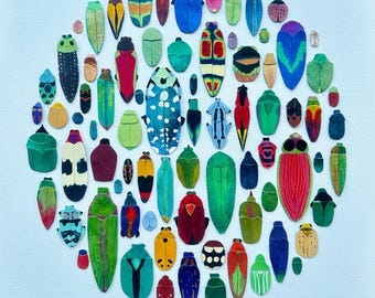 Escarabajos de 12” x 12”