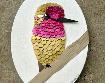 Colibrí de Anna de 5” x 7”