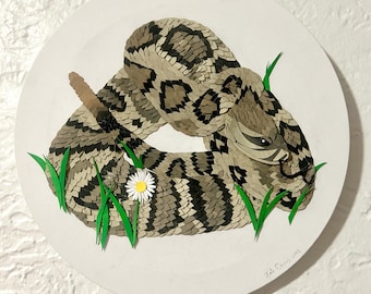 Serpiente de cascabel diamante oriental de 12"