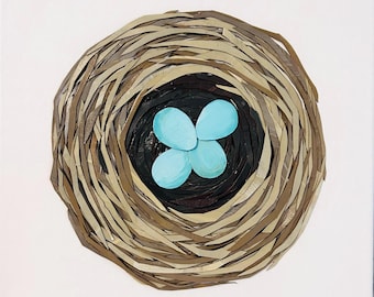 30cm x 30cm Rotkehlchennest
