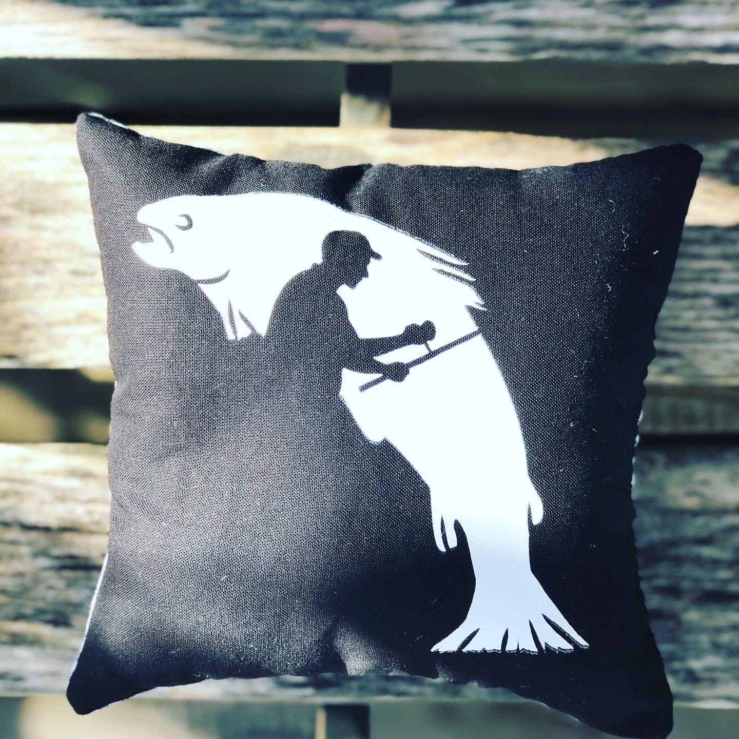 Mini pillow fishing fish pillow gift for him gift ideas Etsy