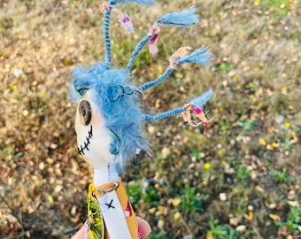 PIP Grungy Dolls,handmade,monster dolls,hand sewn dolls,creepy dolls,primitive dolls,gift idea,Fall Doll,Gift idea,interactive dolls,holiday