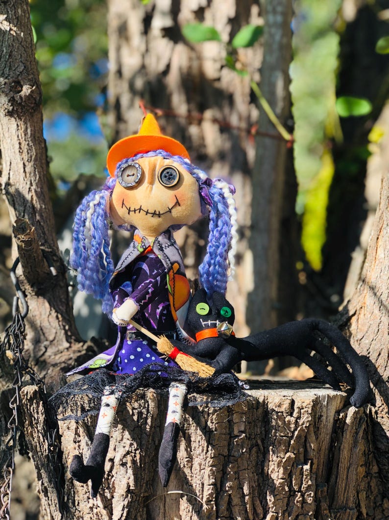 Naaipatroon Grammy-pop heks: grungy halloweenpop met kleding (pdf-download) afbeelding 9