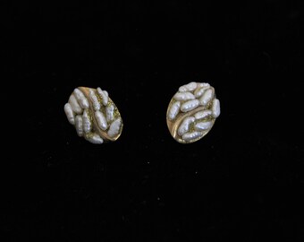Vintage Earrings with Freshwater Pearls