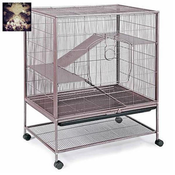 NOT AVAILABLE  Prevue Hendryx Earthtone Dusted Rose Cage Liners and Covers
