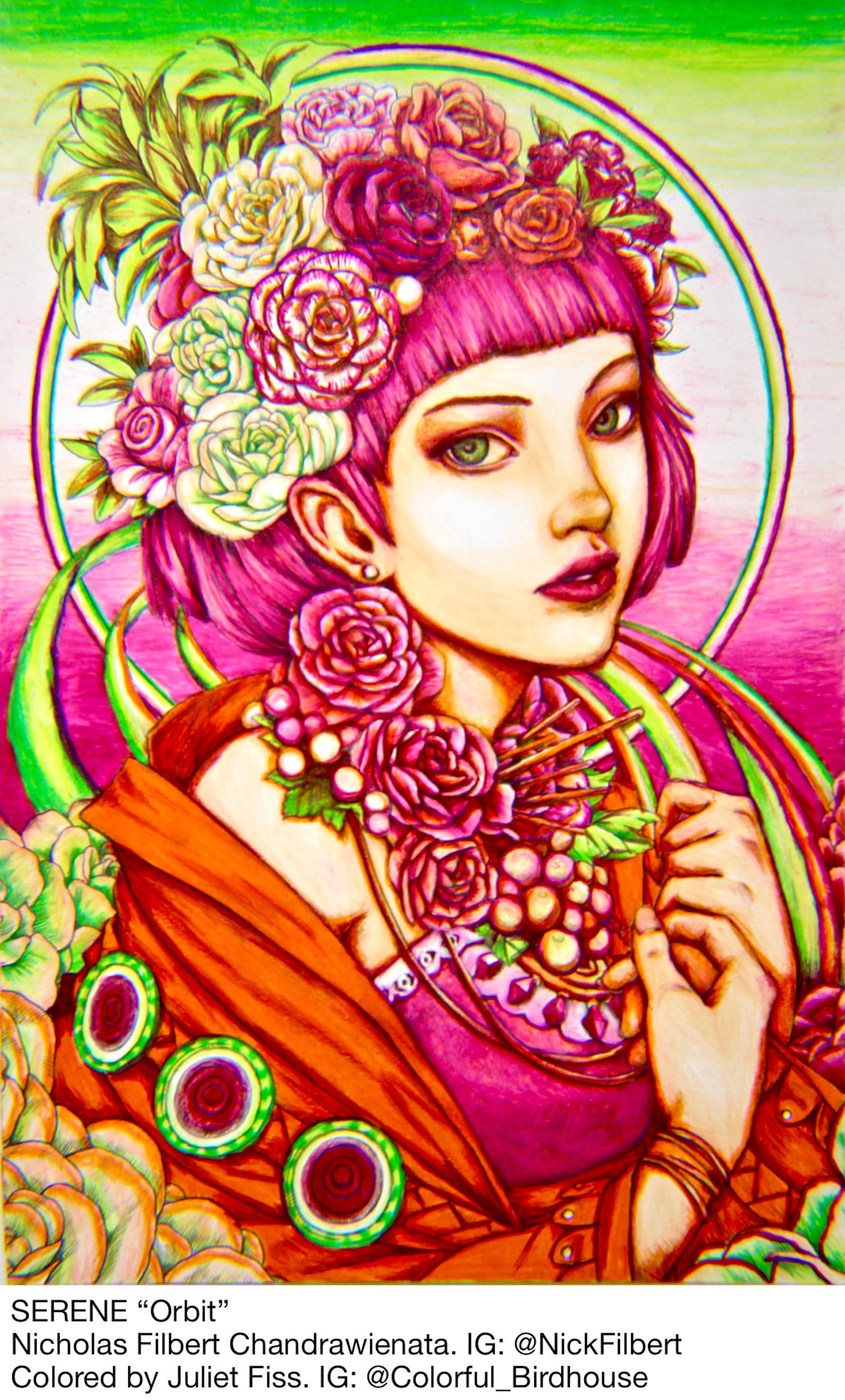 Serene Coloring Book by Nicholas Filbert Chandrawienata Etsy