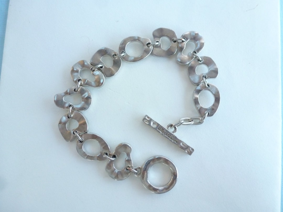 Bracelet Vintage Biche De Bère En Métal Argenté - Superbe état - Bijou Rétro