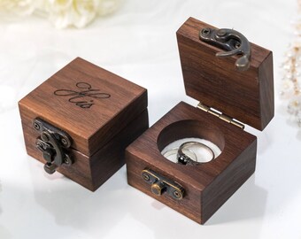 WALNUT ring bearer box wedding ring box ring box wedding wedding ring holder wedding ring holder wood ring box ring boxes ring bearer