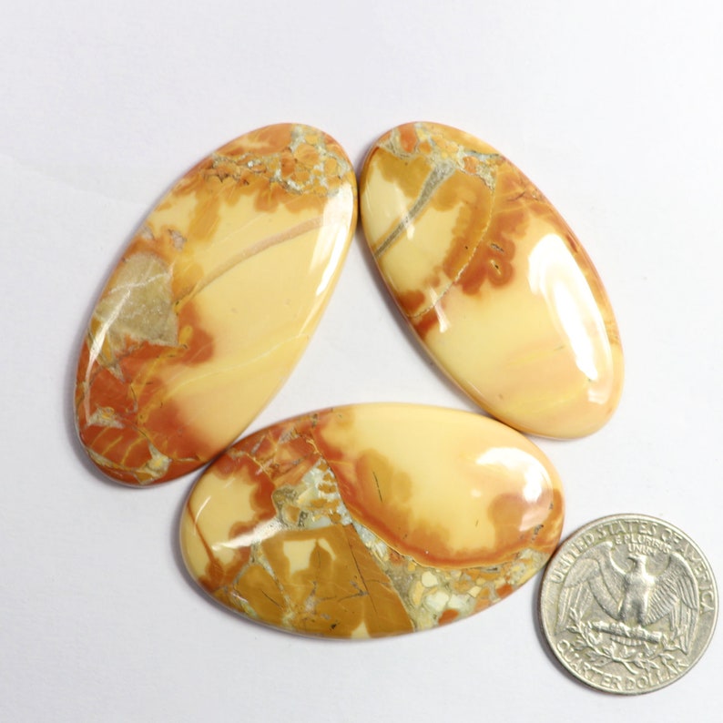 Super Quality Maligano jasper Cabochons,3 Pcs Natural Maligano jasper Jewelry Making Loose Gemstone #SKU6482