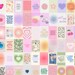 100 PCS Danish Pastel Aesthetic Wall Collage Kit | Danish Pastel Decor | Pinterest Prints | Aesthetic Collage Kit | Danish Pastel Poster Set 
