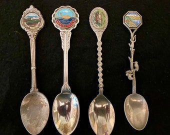 Silver-plated Vintage Souvenir Spoons From Australia - Etsy