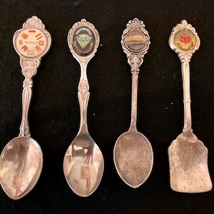 Silver-Plated Vintage Souvenir Spoons from Australia