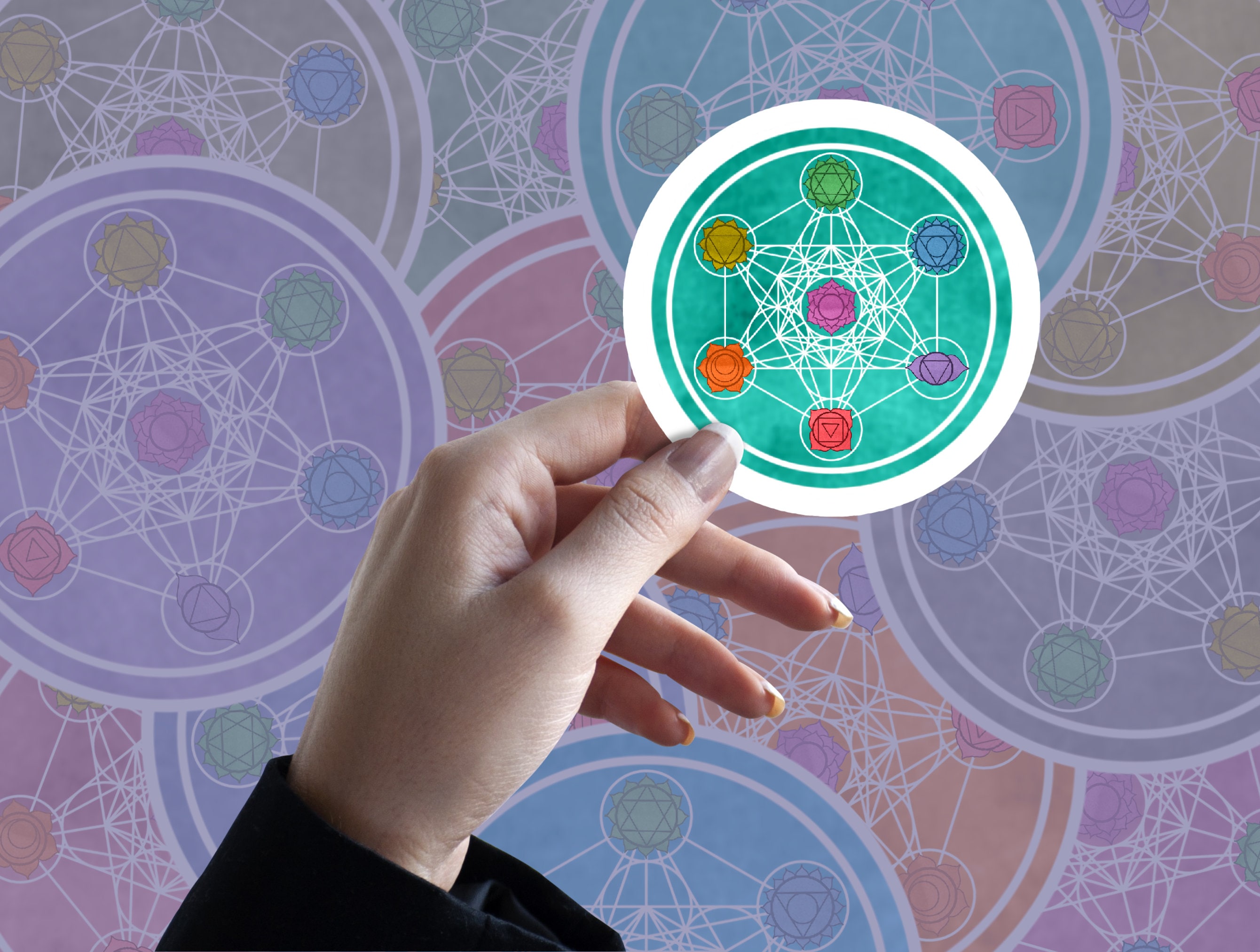 Vinyl Sticker Waterproof Decal Metatrons Cube Vinyl Sticker Waterproof Decal Metatrons Cube