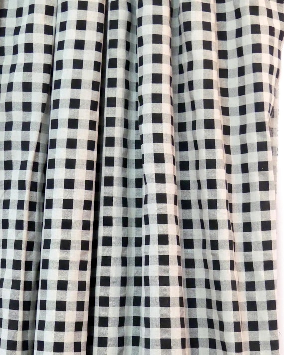 TISSÉ TEINT coton 93 3 mètres tissu fin carreaux bleu//blanc Tissu a chemise