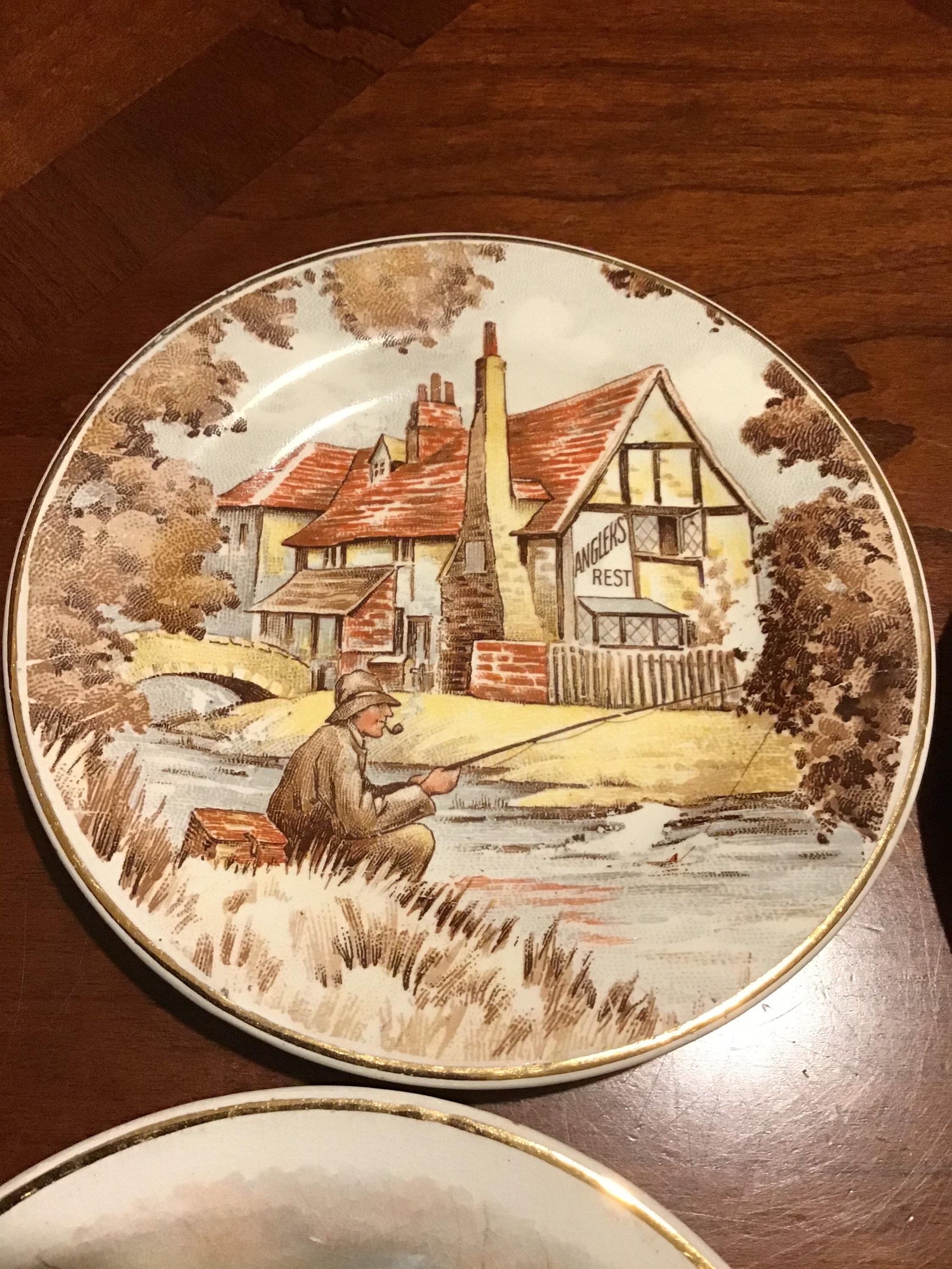 Tunstall Plex St Pottery Countryside Range of Small Saucers. Etsy UK