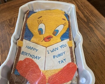 Tweety Bird Cake Pan, Wilton Vintage Cake Pan, Kid’s Birthday Cake